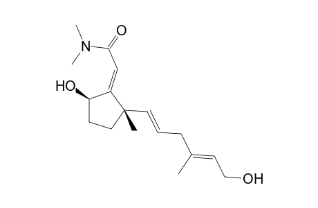 {(Z)-5beta-Hydroxy-2alpha-[(E,E)-6-hydroxy-4-methylhexa-1,4-dienyl]-2-methylcyclopentylidene}-N,N-dimethylacetamide