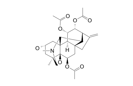 14,20-Cycloveatchane-2,5,6,11,12-pentol, 4,21-dimethyl-16-methylene-, 6,11,12-triacetate, (2.alpha.,6.alpha.,11.alpha.,12.alpha.)-