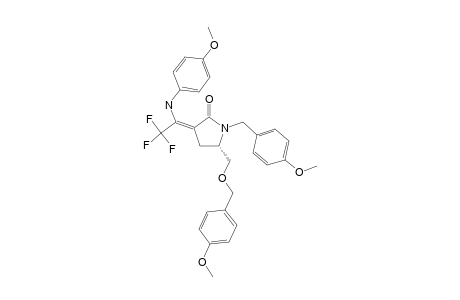 (+)-(5S)-(4-METHOXYBENZYL)-5-(4-METHOXYBENZYLOXYMETHYL)-3-[(Z)-2,2,2-TRIFLUORO-1-(4-METHOXYANILINO)-ETHILIDEN]-AZOLAN-2-ONA