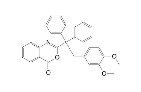 2-[2-(3,4-Dimethoxyphenyl)-1,1-diphenylethyl]-4H-3,1-benzoxazine-4-one