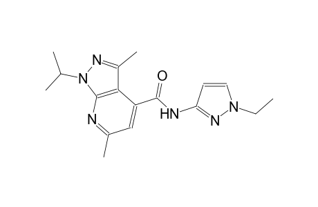 N-(1-ethyl-1H-pyrazol-3-yl)-1-isopropyl-3,6-dimethyl-1H-pyrazolo[3,4-b]pyridine-4-carboxamide