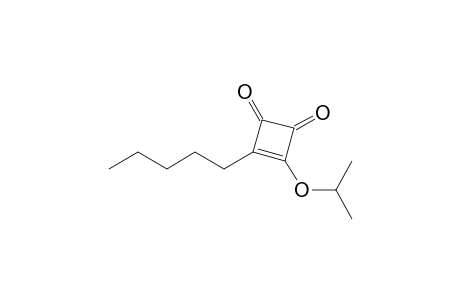 3-Isopropyloxy-4-pentylcyclobut-3-ene-1,2-dione