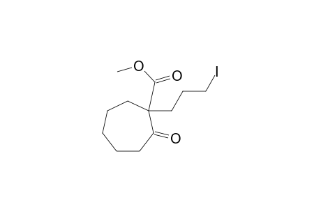 Cycloheptanecarboxylic acid, 1-(3-iodopropyl)-2-oxo-, methyl ester