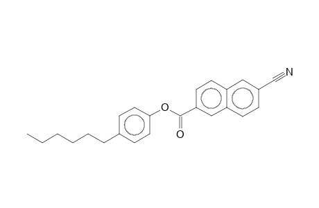 6-Cyano-naphthalene-2-carboxylic acid, 4-hexyl-phenyl ester