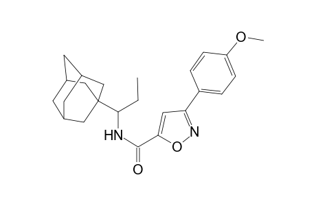 5-Isoxazolecarboxamide, 3-(4-methoxyphenyl)-N-(1-tricyclo[3.3.1.1(3,7)]dec-1-ylpropyl)-