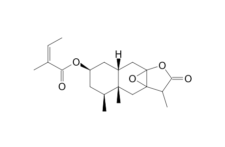 2.beta.-Angeloyloxy-7,8-epoxy-10.beta.-H-eremophilanolide