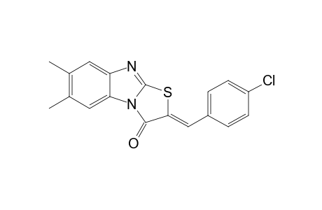 2-(4-Chloro-benzylidene)-6,7-dimethyl-benzo[4,5]imidazo[2,1-b]thiazol-3-one