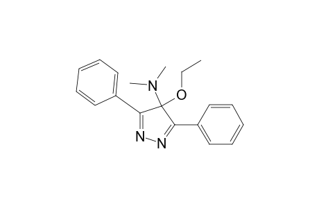 4-(Dimethylamino)-4-ethoxy-3,5-diphenyl-4H-pyrazole