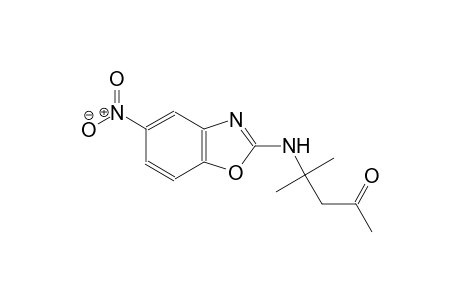 4-methyl-4-[(5-nitro-1,3-benzoxazol-2-yl)amino]-2-pentanone