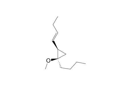 cis-2-((E)-1-Butenyl)-1-butyl-1-methoxycyclopropane