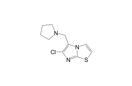 6-chloro-5-(1-pyrrolidinylmethyl)imidazo[2,1-b]thiazole