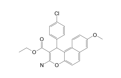 ETHYL-2-AMINO-4-(PARA-CHLOROPHENYL)-7-METHOXY-4H-NAPHTHO-[2,1-B]-PYRANE-3-CARBOXYLATE