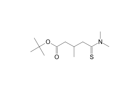 Pentanoic acid, 5-(dimethylamino)-3-methyl-5-thioxo-, 1,1-dimethylethyl ester