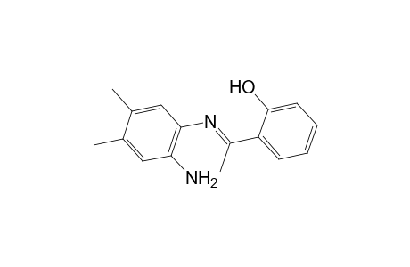 2-[(1E)-N-(2-Amino-4,5-dimethylphenyl)ethanimidoyl]phenol
