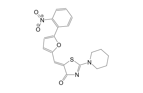 (5Z)-5-{[5-(2-nitrophenyl)-2-furyl]methylene}-2-(1-piperidinyl)-1,3-thiazol-4(5H)-one