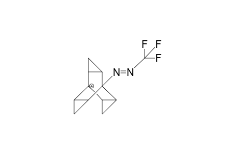 5-(Trifluoromethylazo)-trishomobarrelen-1-yl cation