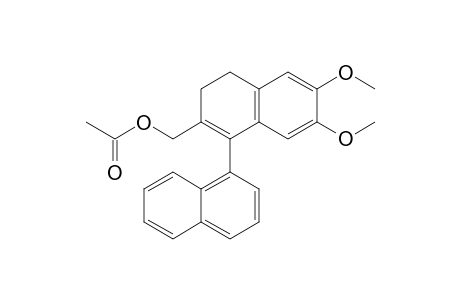 [6,7-Dimethoxy-1-(1-naphthyl)-3,4-dihydronaphthalene-2-yl]methyl acetate