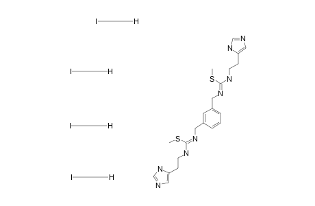 2-imidazol-3-ium-4-ylethyl-[N-[3-[[[2-imidazol-3-ium-4-ylethylammonio-(methylthio)methylene]amino]methyl]benzyl]-C-(methylthio)carbonimidoyl]ammonium tetraiodide
