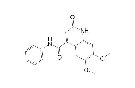 Cinchoninanilide, 1,2-dihydro-6,7-dimethoxy-2-oxo-