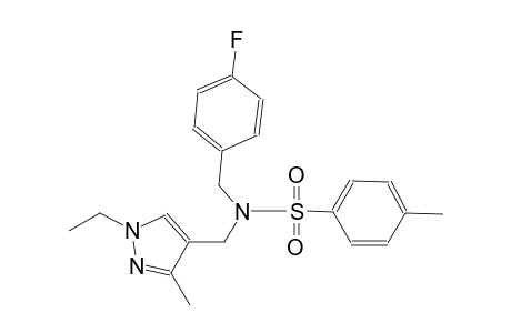benzenesulfonamide, N-[(1-ethyl-3-methyl-1H-pyrazol-4-yl)methyl]-N-[(4-fluorophenyl)methyl]-4-methyl-