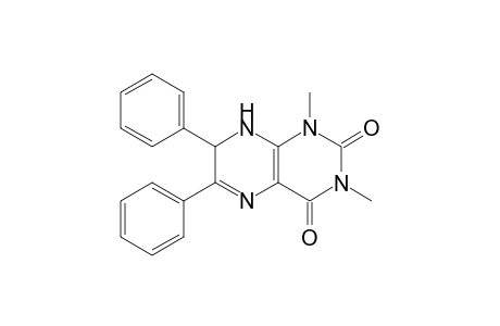 2,4(1H,3H)-Pteridinedione, 7,8-dihydro-1,3-dimethyl-6,7-diphenyl-