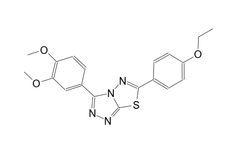 3-(3,4-dimethoxyphenyl)-6-(4-ethoxyphenyl)[1,2,4]triazolo[3,4-b][1,3,4]thiadiazole