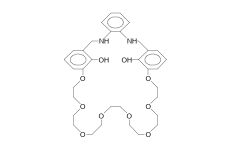 Octadecahydro-3,7:30,34-dimetheno-8,11,14,17,20,23,26,29,1,36-benzooctaoxa-diaza-cyclodooctatriacontine-41,42-diol