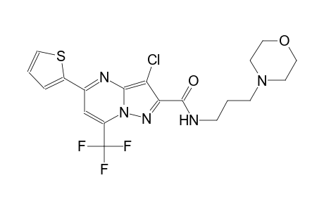 pyrazolo[1,5-a]pyrimidine-2-carboxamide, 3-chloro-N-[3-(4-morpholinyl)propyl]-5-(2-thienyl)-7-(trifluoromethyl)-