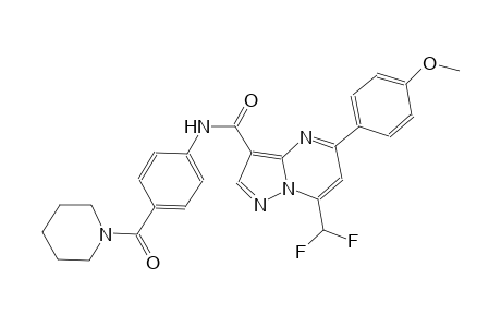 7-(difluoromethyl)-5-(4-methoxyphenyl)-N-[4-(1-piperidinylcarbonyl)phenyl]pyrazolo[1,5-a]pyrimidine-3-carboxamide