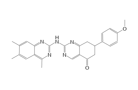 7-(4-methoxyphenyl)-2-[(4,6,7-trimethyl-2-quinazolinyl)amino]-7,8-dihydro-5(6H)-quinazolinone