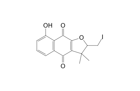 2,3-Dihydro-8-hydroxy-2-(iodomethyl)-3,3-dimethylnaphtho[2,3-b]furan-4,9-dione