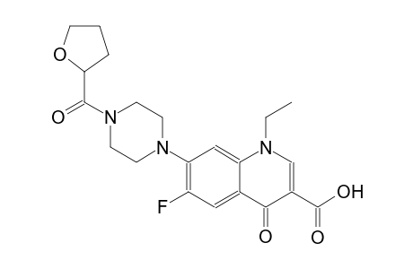1-ethyl-6-fluoro-4-oxo-7-[4-(tetrahydro-2-furanylcarbonyl)-1-piperazinyl]-1,4-dihydro-3-quinolinecarboxylic acid