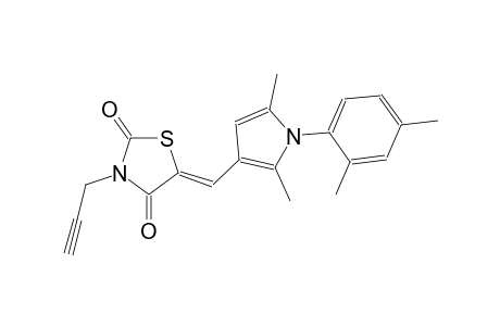 (5Z)-5-{[1-(2,4-dimethylphenyl)-2,5-dimethyl-1H-pyrrol-3-yl]methylene}-3-(2-propynyl)-1,3-thiazolidine-2,4-dione
