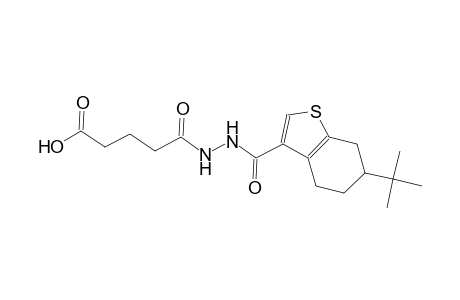 5-{2-[(6-tert-butyl-4,5,6,7-tetrahydro-1-benzothien-3-yl)carbonyl]hydrazino}-5-oxopentanoic acid
