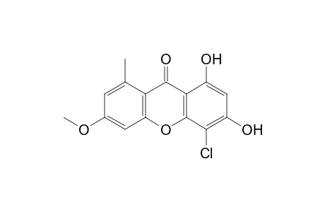 9H-Xanthen-9-one, 4-chloro-1,3-dihydroxy-6-methoxy-8-methyl-