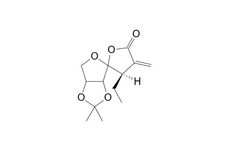 (3R)-2,3-Dideoxy-3-C-ethyl-5,6-isopropylidene-2-C-methylene-.alpha.-D-erythro-4-heptulofuranosino-1,4-lactone