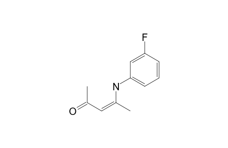 (Z)-4-[(3-fluorophenyl)amino]pent-3-en-2-one