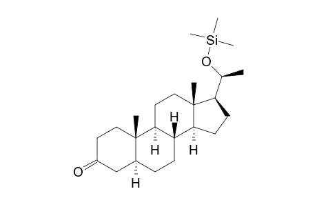 5.alpha.-Pregnan-3-one, 20.beta.-(trimethylsiloxy)-