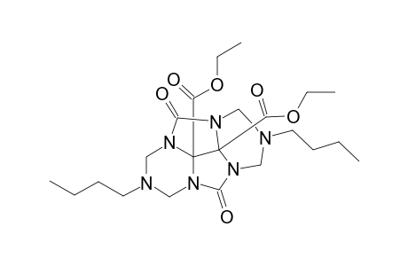 Diethyl 2,6-dibutyl-4,8-dioxotetrahydro-1H,5H-2,3a,4a,6,7a,8a-hexaazacyclopenta[def]fluorene-8b,8c-dicarboxylate