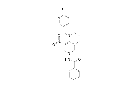 N-[(4Z)-4-[[(6-Chloro-3-pyridinyl)methyl]ethylamino]-3-methyl-5-nitro-1,2,3,6-tetrahydropyrimidin-1-yl]benzamide