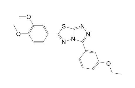 6-(3,4-dimethoxyphenyl)-3-(3-ethoxyphenyl)[1,2,4]triazolo[3,4-b][1,3,4]thiadiazole