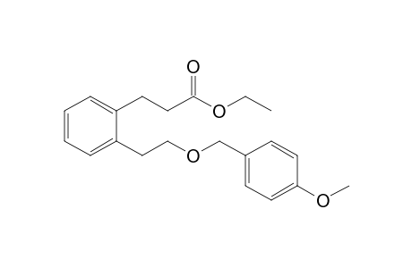 Ethyl 3-[2-(2-(p-methoxybenzyloxy)ethyl)phenyl]propanoate