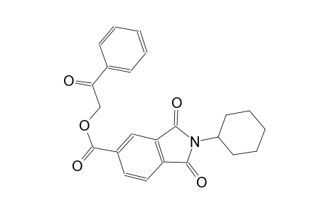 1H-isoindole-5-carboxylic acid, 2-cyclohexyl-2,3-dihydro-1,3-dioxo-, 2-oxo-2-phenylethyl ester