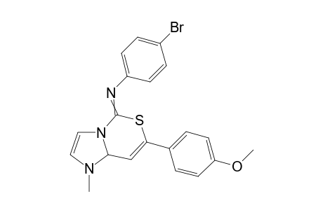N-[7-(4-methoxyphenyl)-1-methyl-1,8a-dihydroimidazo[1,2-c][1,3]thiazine-5-ylidene]-N-(4-bromophenyl)amine