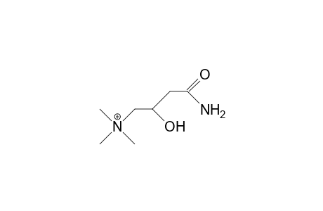 4-Trimethylammonio-3-hydroxy-butanamide cation