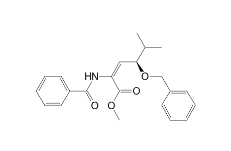 (4R*)-Methyl 4-(Benzyloxy)-2-(N-benzoylamino)-5-methyl-2(E)-hexenoate