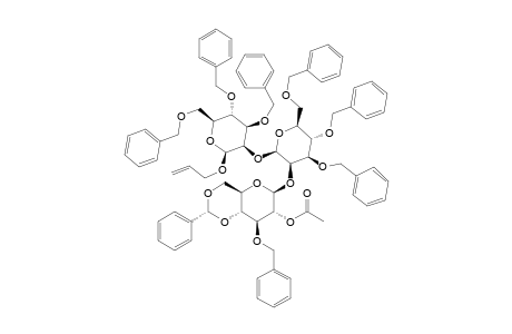 #24;ALLYL-[2-O-ACETYL-3-O-BENZYL-4,6-O-BENZYLIDENE-BETA-D-GLUCOPYRANOSYL-(1->2)]-[3,4,6-TRI-O-BENZYL-BETA-D-MANNOPYRANOSYL-(1->2)]-3,4,6-TRI-O-BENZYL-BETA-D-M