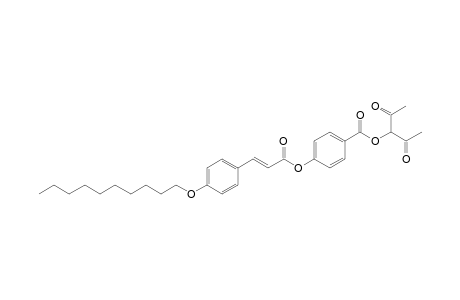 2,4-Dioxo-3-pentyl 4-[[4-(n-decyloxy)cinnamoyl]oxy]benzoate