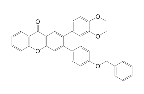 3-(4-Benzyloxyphenyl)-2-(3,4-dimethoxyphenyl)-9H-xanthen-9-one