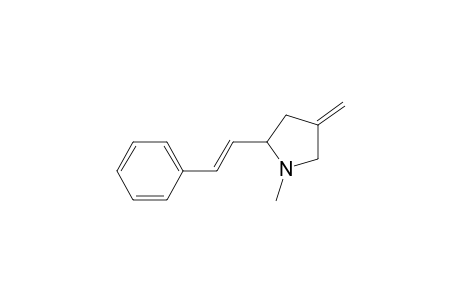 trans-1-Methyl-4-methylene-2-(2-phenylethenyl)azolidine